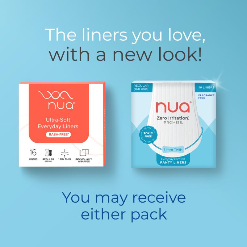 Nua Everyday Comfort Panty Liner - 160 mm - 16 Liners