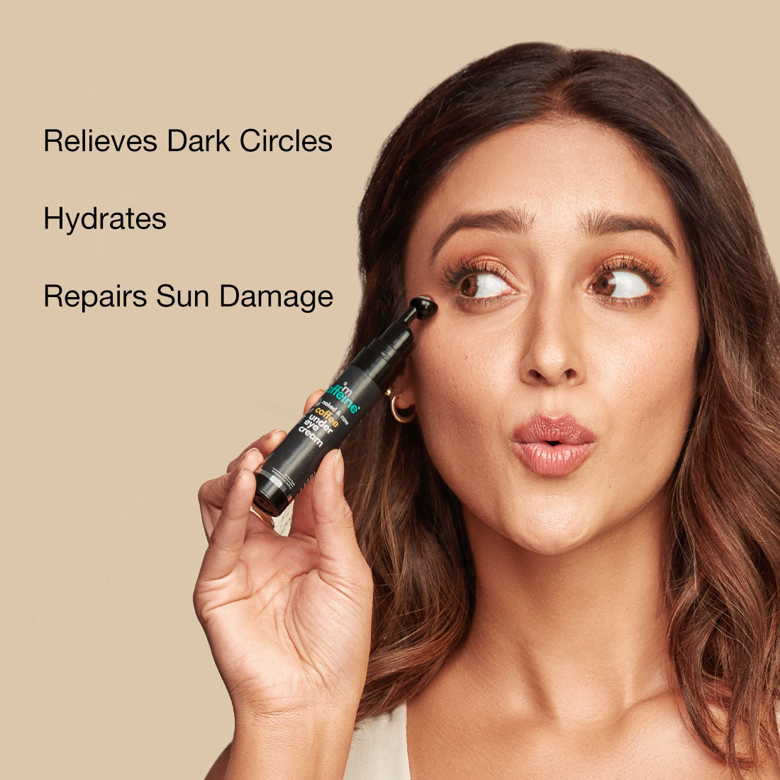 MCaffeine Coffee Under Eye Cream for Dark Circle & Puffiness Reduction with Hyaluronic Acid & Vit E