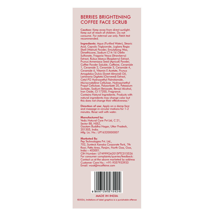 MCaffeine Berries Brightening Coffee Face Scrub