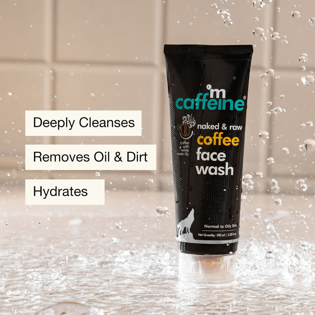 Mcaffeine Naked & Raw Coffee Face Wash For A Fresh & Glowing Skin Hydrating Face Cleanser For Oil