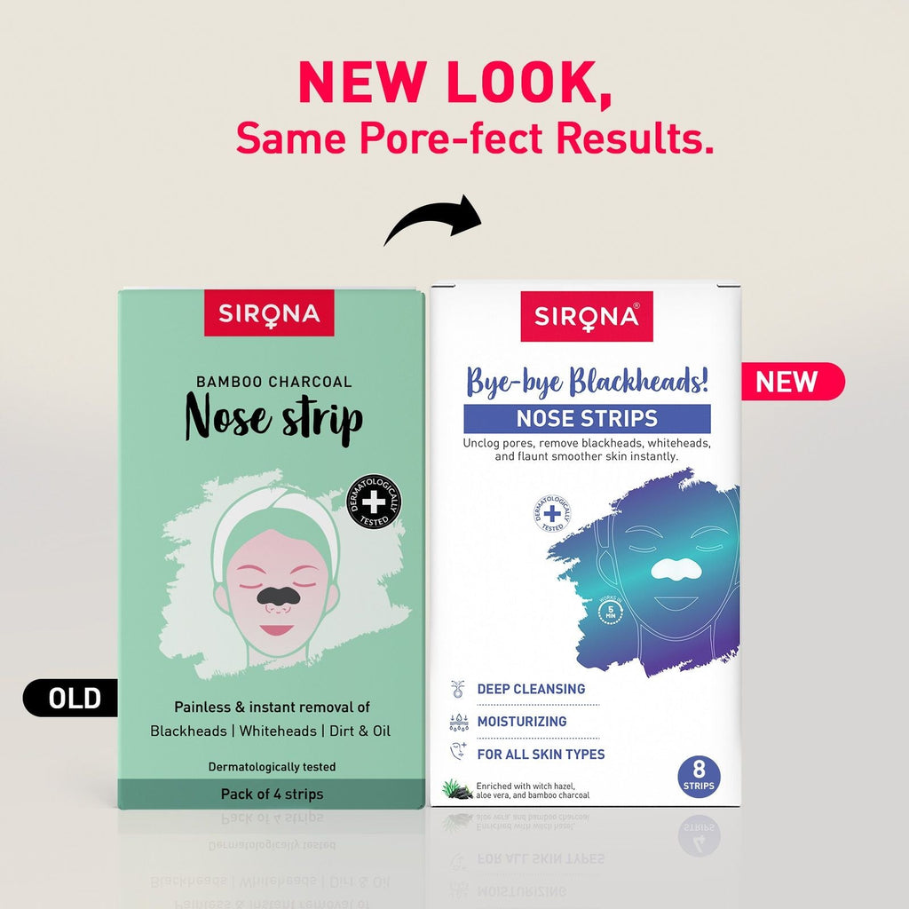 Sirona Natural Bamboo Charcoal Nose Strips For Women