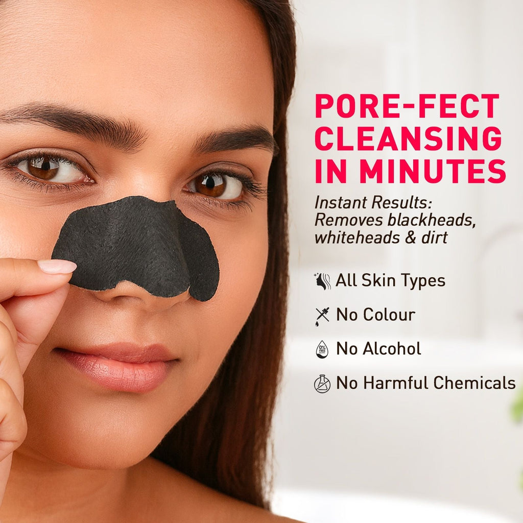 Sirona Natural Bamboo Charcoal Nose Strips For Women