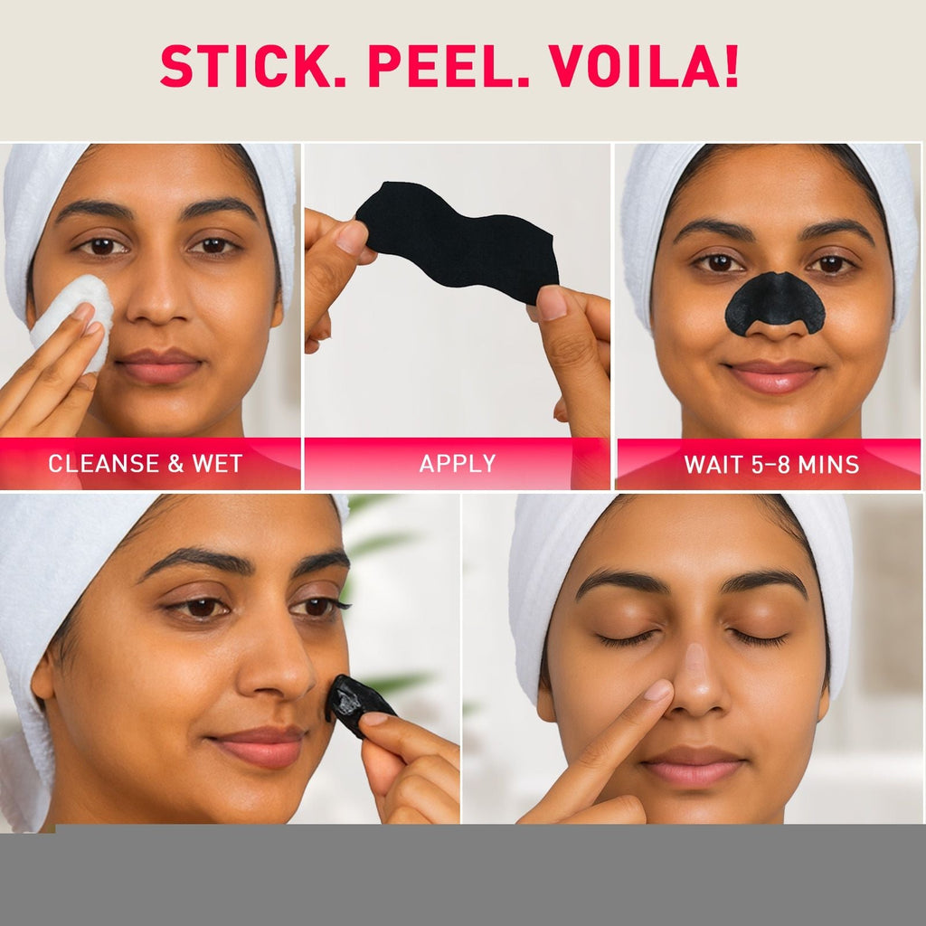 Sirona Natural Bamboo Charcoal Nose Strips For Women
