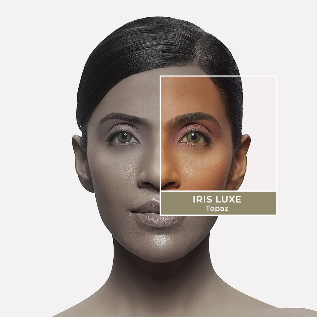 PAC IRIS LUXE Daily Lenses Topaz - Comfortable Natural Looking Lenses, Soft Non-Irritating