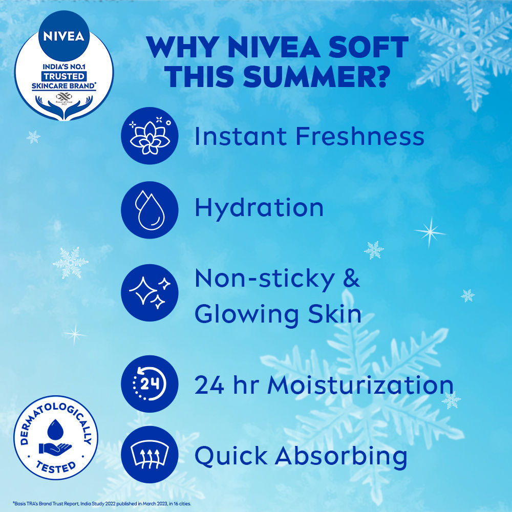 NIVEA Soft Light Moisturizer Cream Peppy Pomegranate For Hands And Body