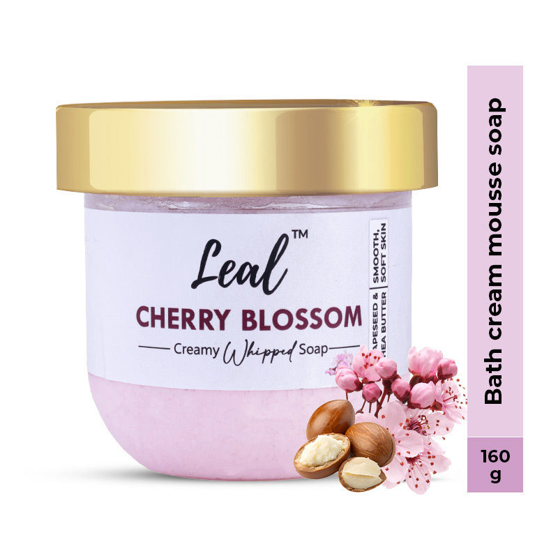 Leal Cherry Blossom Shea Bath Cream Whipped Soap