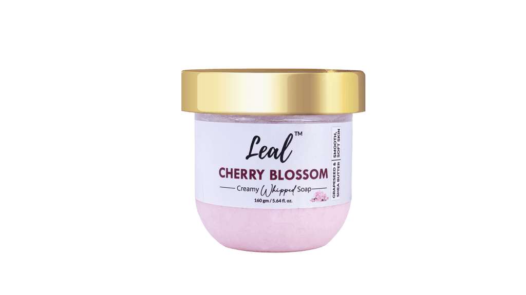 Leal Cherry Blossom Shea Bath Cream Whipped Soap