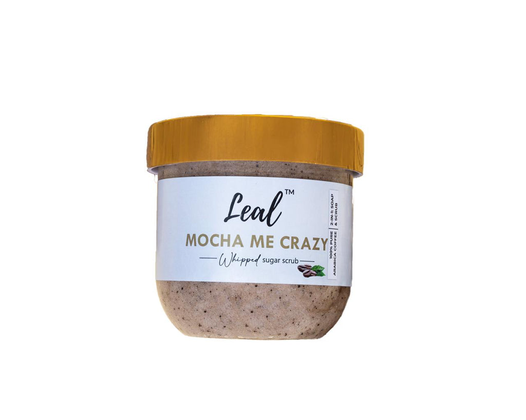 Leal Mocha Me Crazy Coffee Whipped Face & Body Sugar Scrub