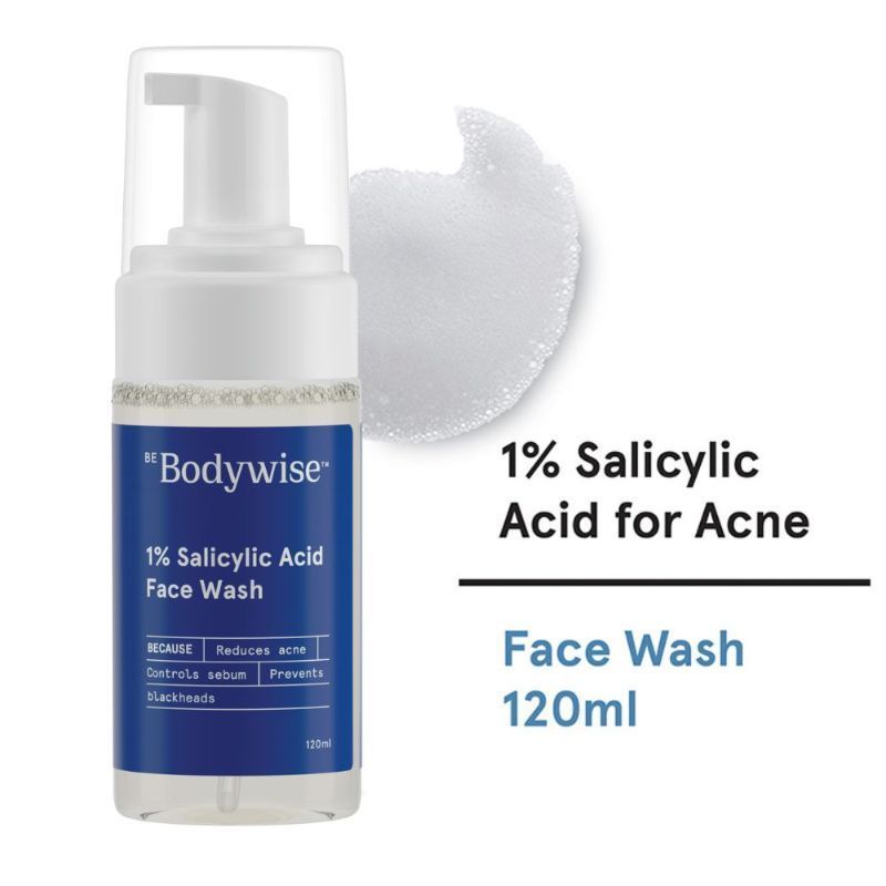 Be Bodywise Oil Control Face Wash for Acne- 1% Salicylic Acid (Fragrance- SLS- Soap Free)