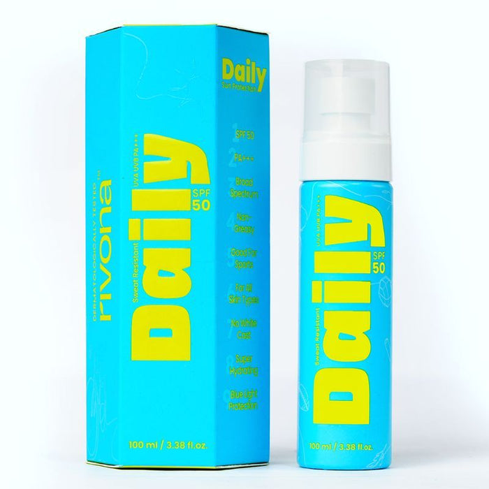 Rivona Naturals Daily Body Sunscreen Spray SPF 50 PA+++ For Dry And Oily Skin, Water Resistant