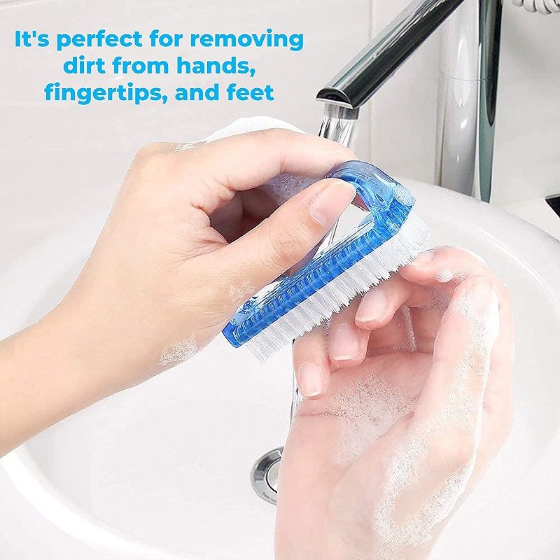 Beautiliss Handle Grip Nail Brush And Fingernail Pedicure Scrub Foot Brush