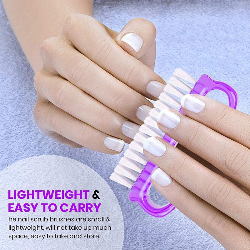 Beautiliss Handle Grip Nail Brush And Fingernail Pedicure Scrub Foot Brush