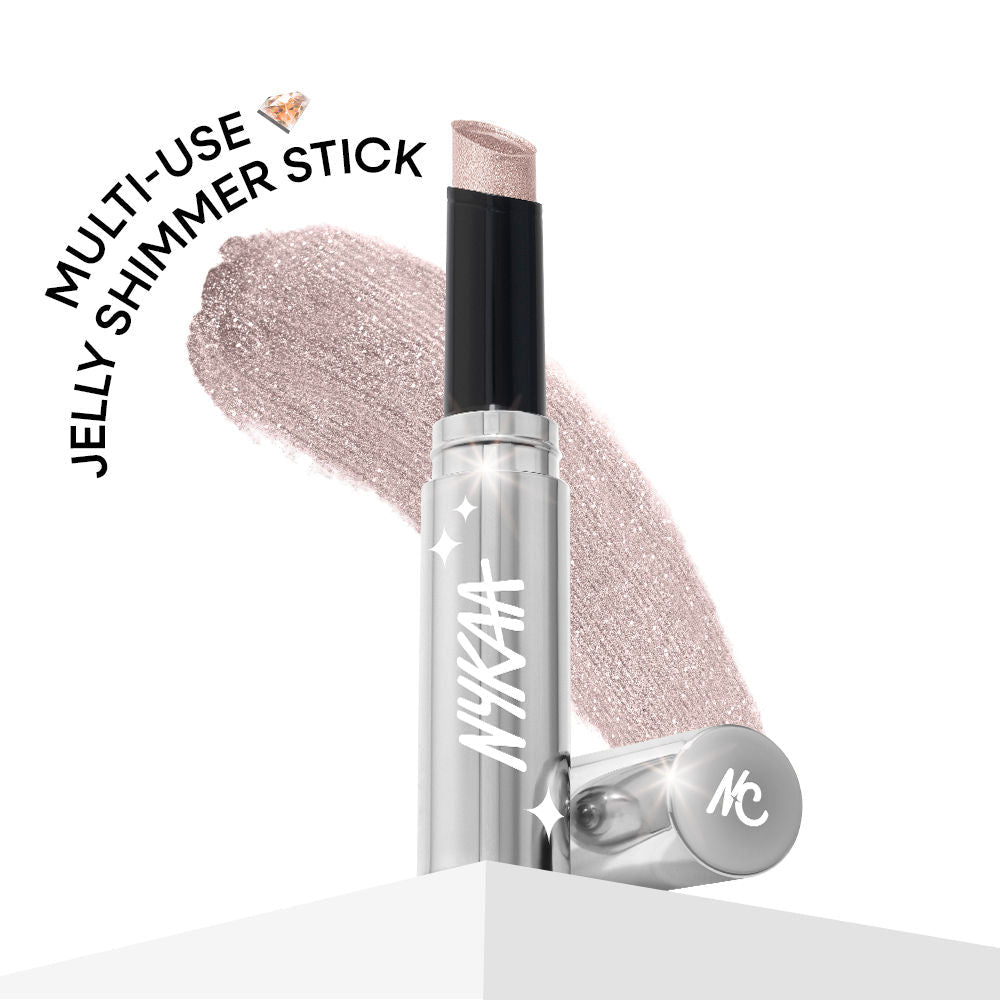 Nykaa Cosmetics Diamond Jelly Cooling Shimmer Eyeshadow Stick - Multi-Use, High Shine Glitter
