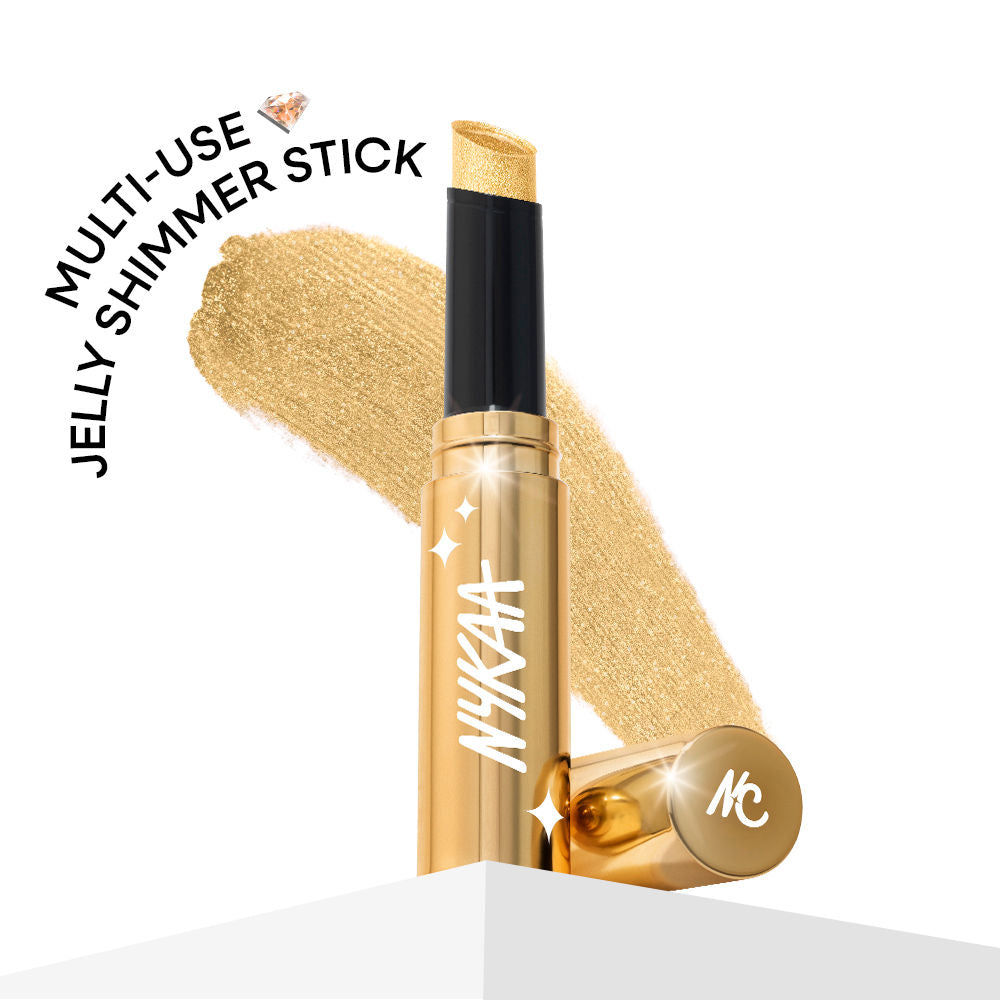 Nykaa Cosmetics Diamond Jelly Cooling Shimmer Eyeshadow Stick - Multi-Use, High Shine Glitter