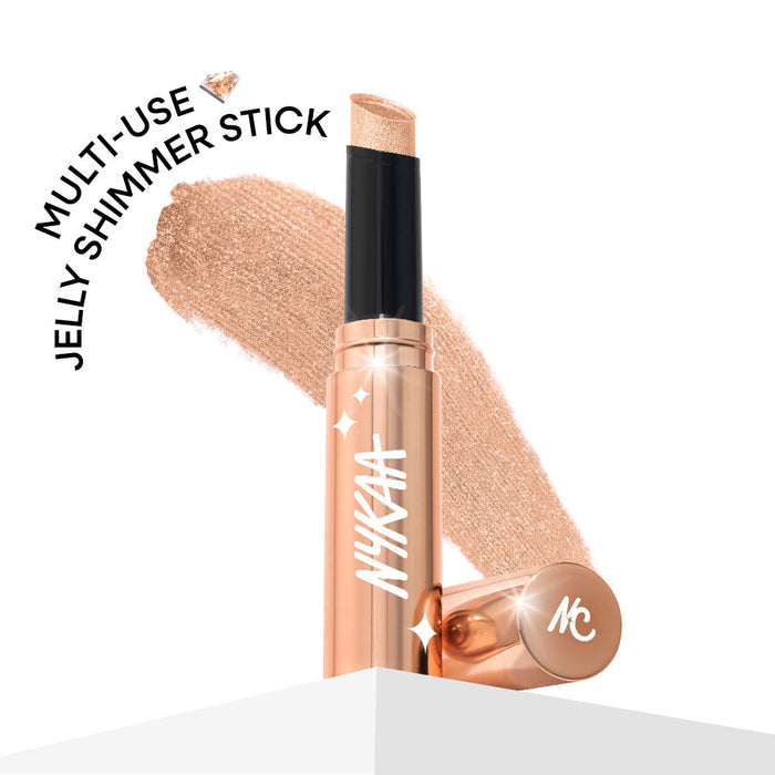 Nykaa Cosmetics Diamond Jelly Cooling Shimmer Eyeshadow Stick - Multi-Use, High Shine Glitter