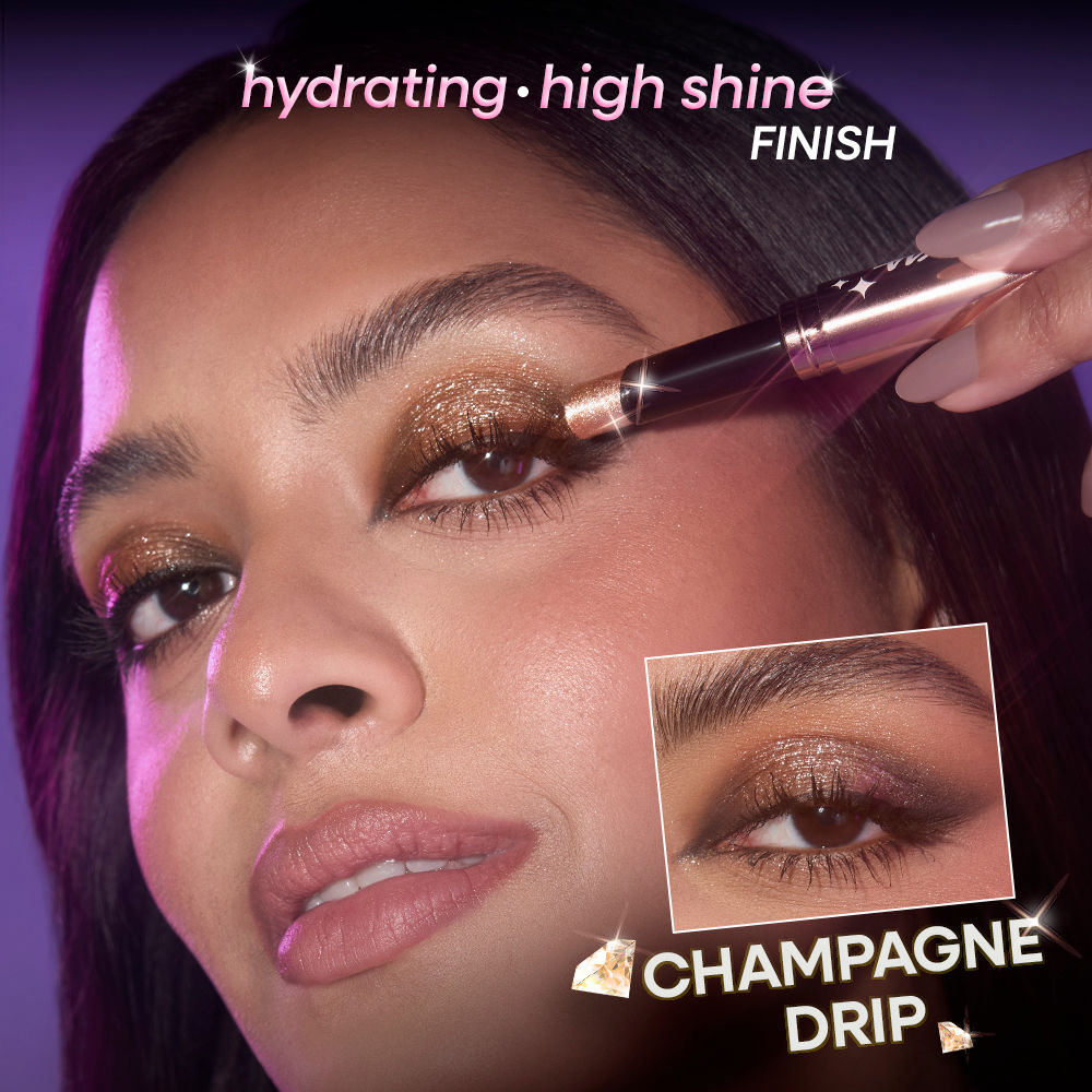 Nykaa Cosmetics Diamond Jelly Cooling Shimmer Eyeshadow Stick - Multi-Use, High Shine Glitter