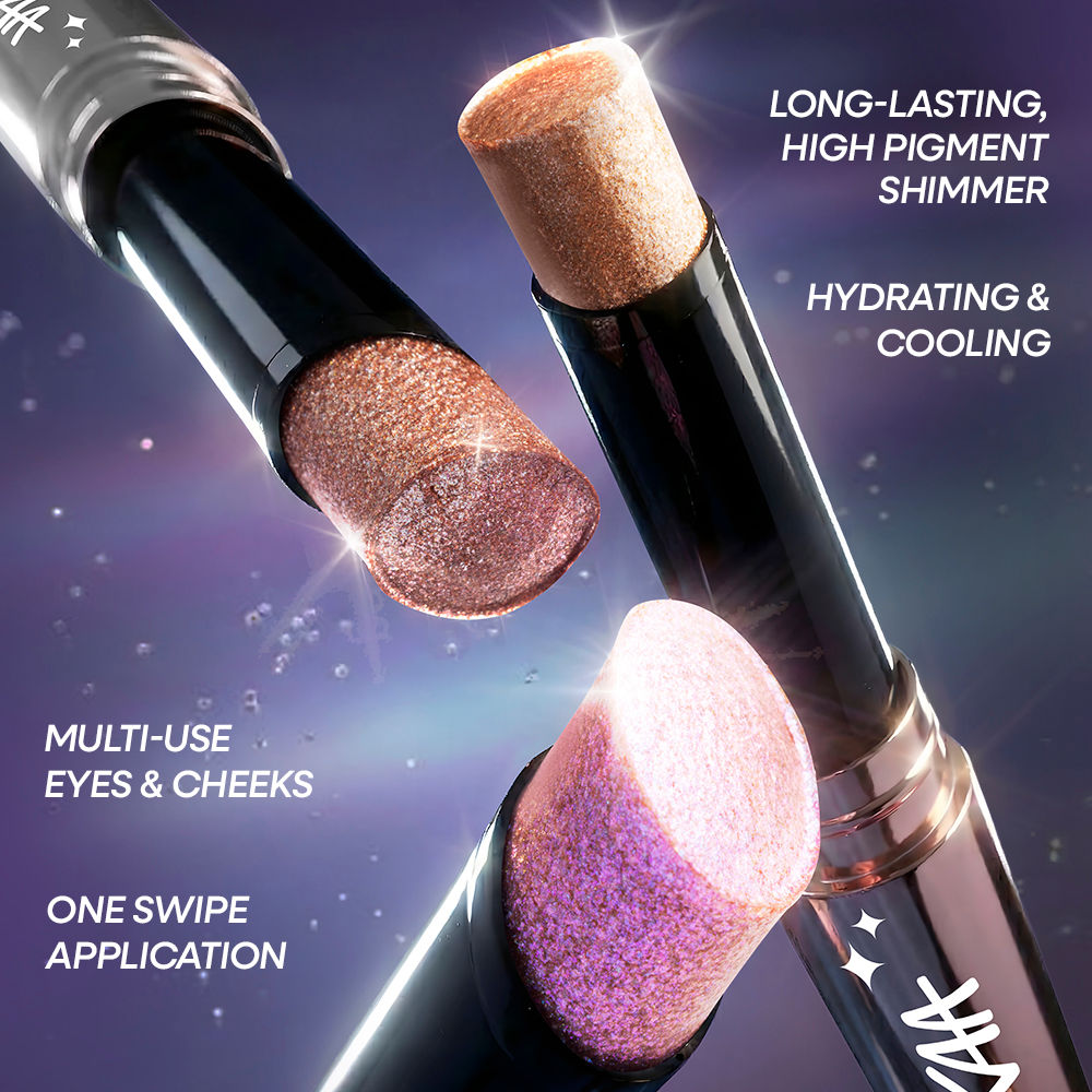 Nykaa Cosmetics Diamond Jelly Cooling Shimmer Eyeshadow Stick - Multi-Use, High Shine Glitter