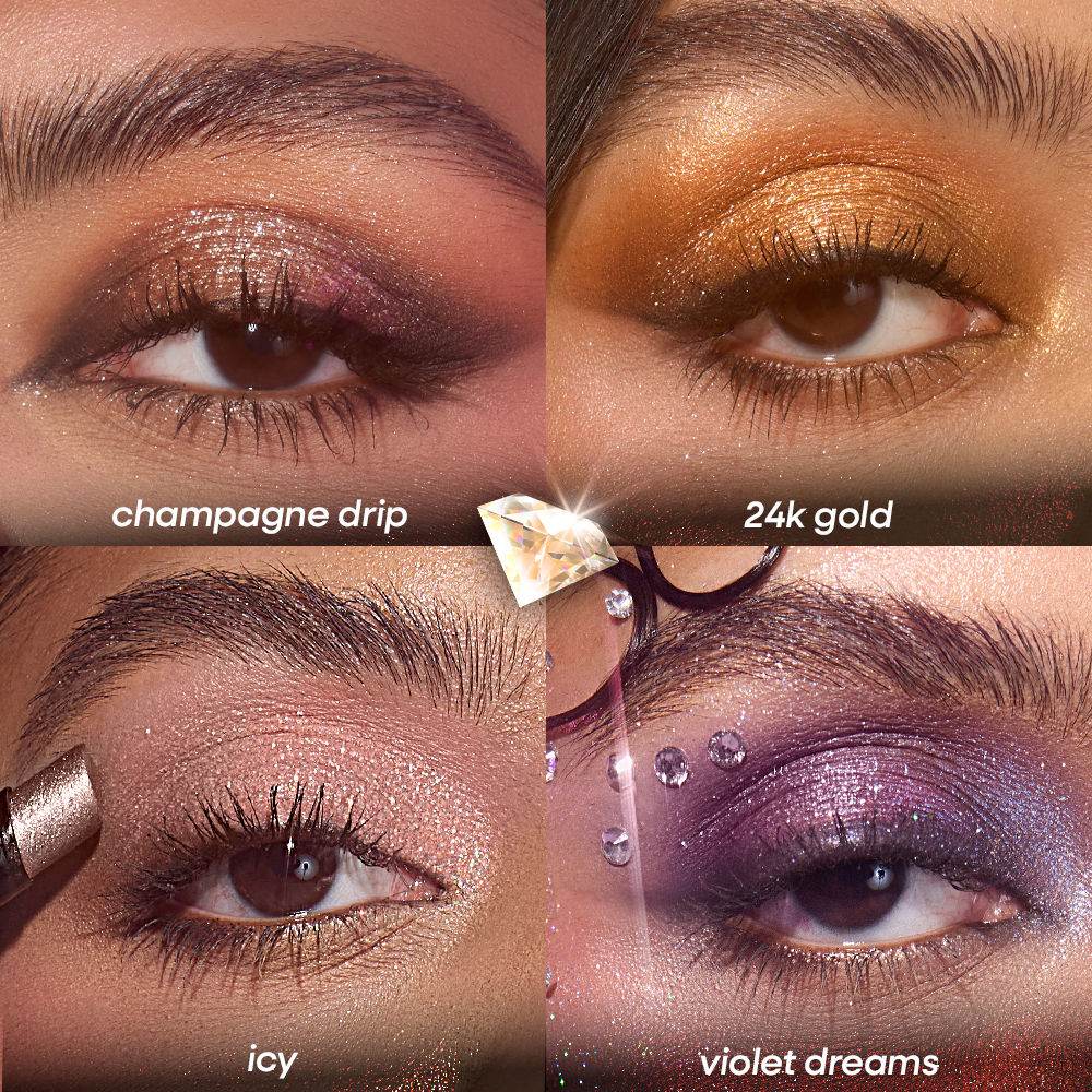 Nykaa Cosmetics Diamond Jelly Cooling Shimmer Eyeshadow Stick - Multi-Use, High Shine Glitter