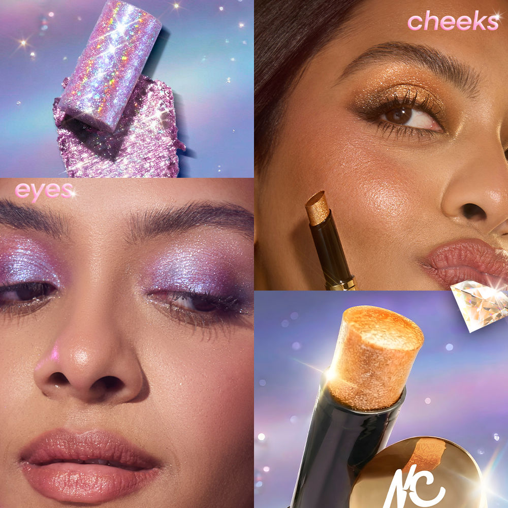 Nykaa Cosmetics Diamond Jelly Cooling Shimmer Eyeshadow Stick - Multi-Use, High Shine Glitter