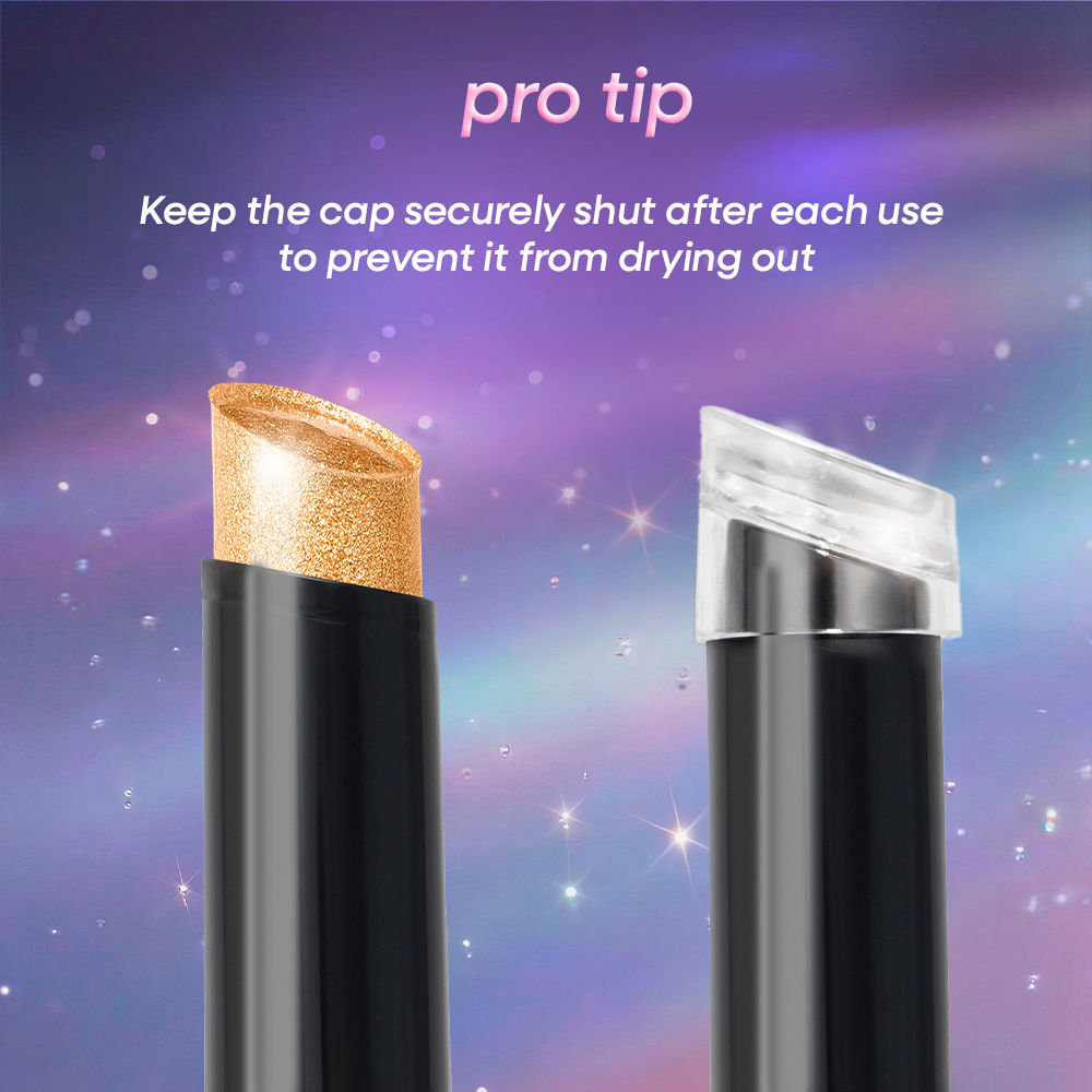 Nykaa Cosmetics Diamond Jelly Cooling Shimmer Eyeshadow Stick - Multi-Use, High Shine Glitter