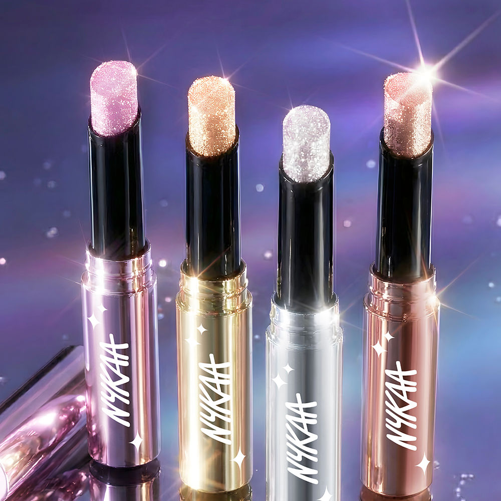 Nykaa Cosmetics Diamond Jelly Cooling Shimmer Eyeshadow Stick - Multi-Use, High Shine Glitter