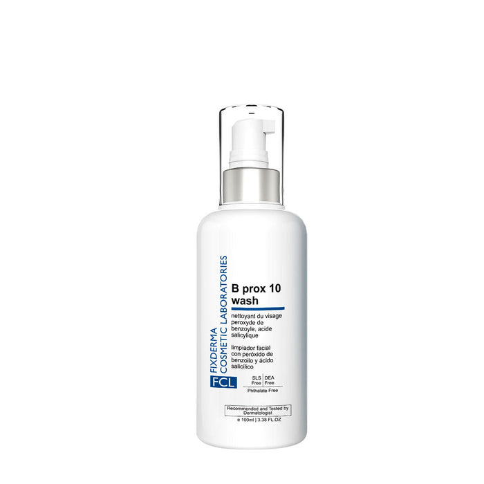 FCL 2% Benzoyl Peroxide BProx 10 Wash For Acne Exfoliate Blackheads Controls Cleanser