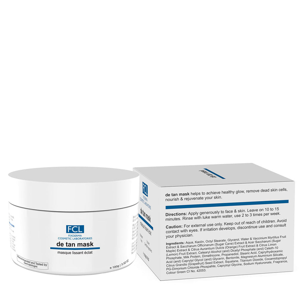 FCL De Tan Mask For Tanning & Dark Skin Cleans Pores Removes Blackheads Improves Skin Tone