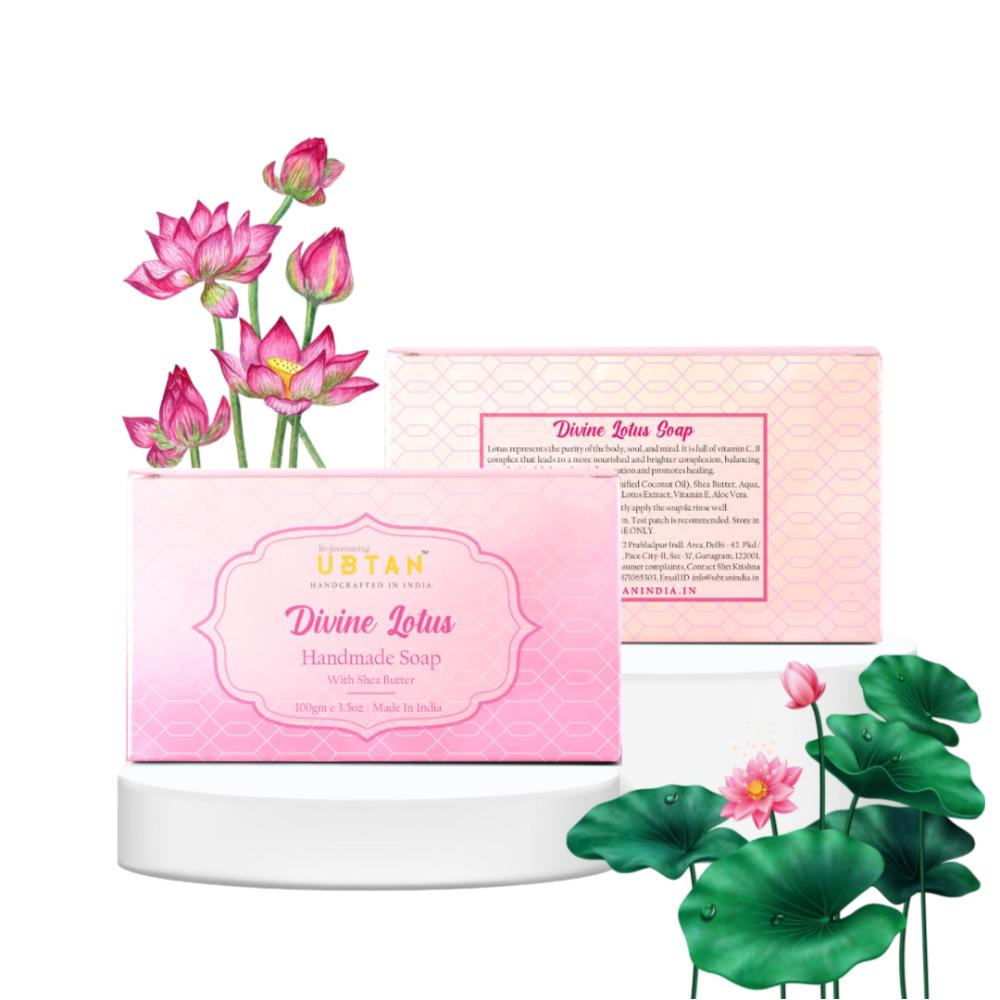 Rejuvenating UBTAN Divine Lotus Handmade Soap
