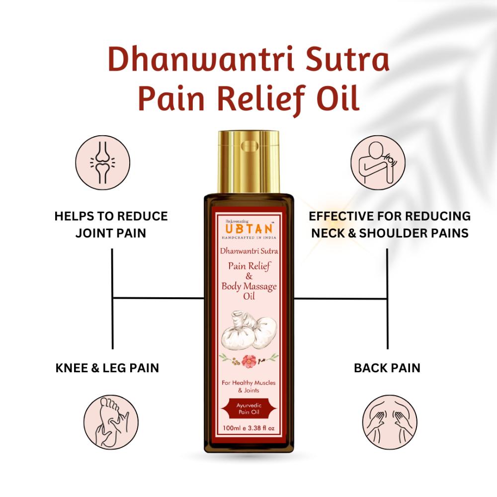 Rejuvenating UBTAN Dhanwantri Sutra Pain Relief & Massage Oil
