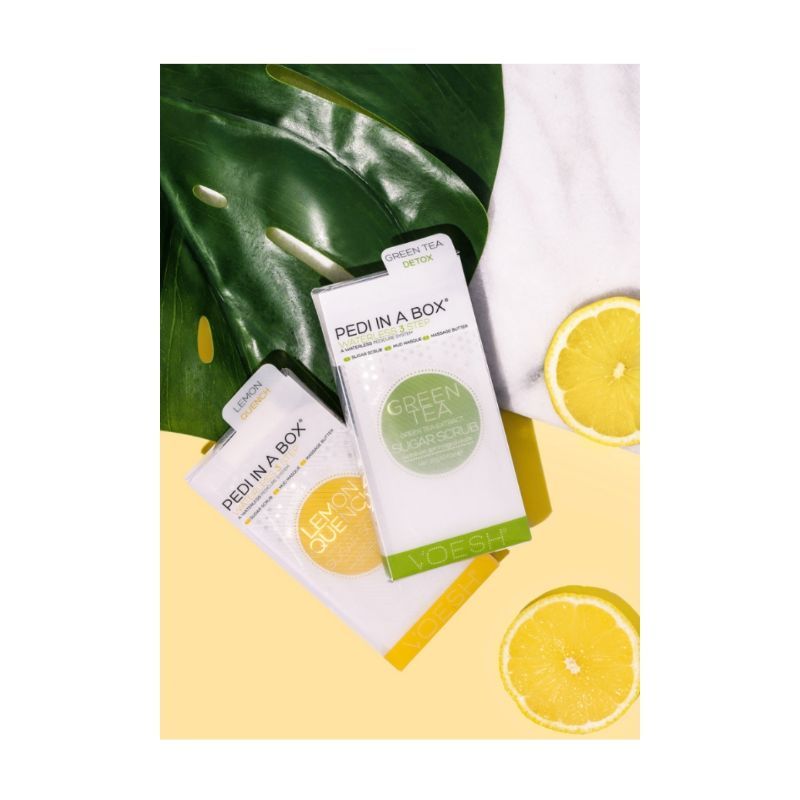 VOESH Waterless Pedicure In A Box (3 Step) - Lemon