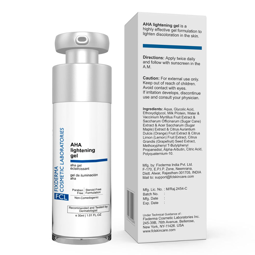 FCL Glycolic Acid + Alpha Arbutin Serum AHA Lightening Gel For Skin Lightening