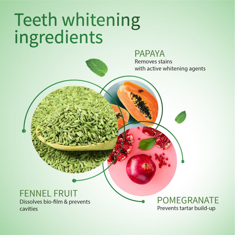 Ayouthveda Ayurvedic Natural Whitening Toothpaste with Ginger & Mint For Visibly Whiter Teeth