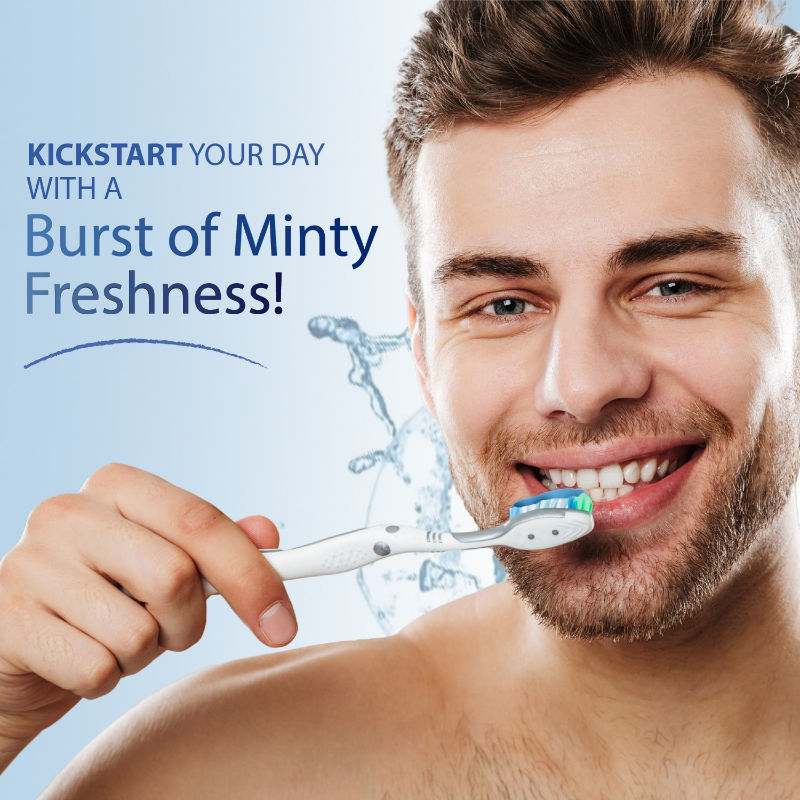 Ayouthveda Ayurvedic Mint Gel Toothpaste with Menthol & Cardamom for Fresh Breath