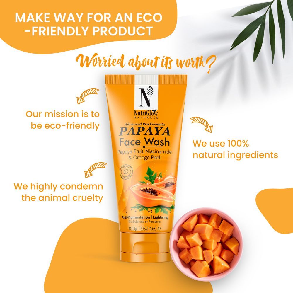 NutriGlow Natural's Papaya Face Wash