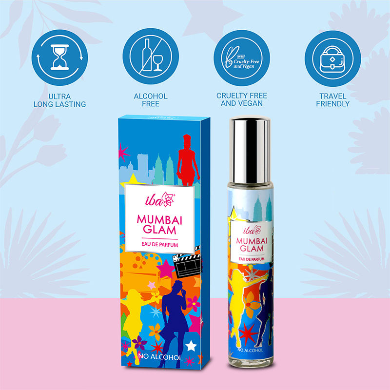IBA Eau De Perfume - Mumbai Glam, Long Lasting Floral & Fruity Fragrance For Women