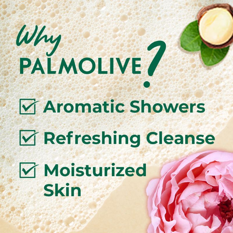 Palmolive Macadamia Oil & Peony Flower Luminous Oils Invigorating, Moisturizing Body Wash