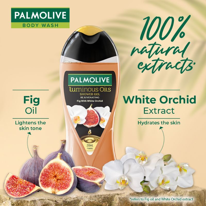 Palmolive White Orchid & Fig Oil Luminous Oils Rejuvenating, Nourishing Body Wash