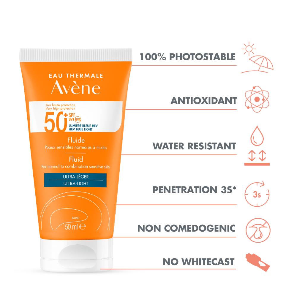 Avene Very High Protection Fluid With SPF 50+