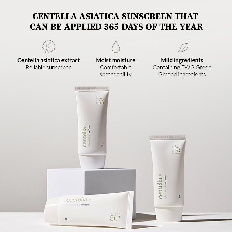 Mixsoon Centella Sun Cream, Calms Redness, Protects & Soothes Sensitive Skin