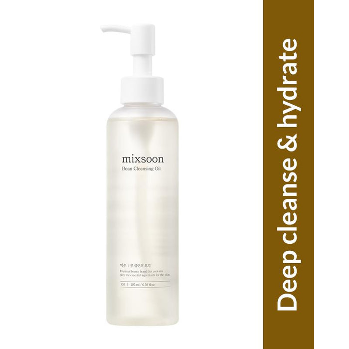 Mixsoon Korean Bean Cleansing Oil, Removes Makeup, Nourishes & Hydrates Skin