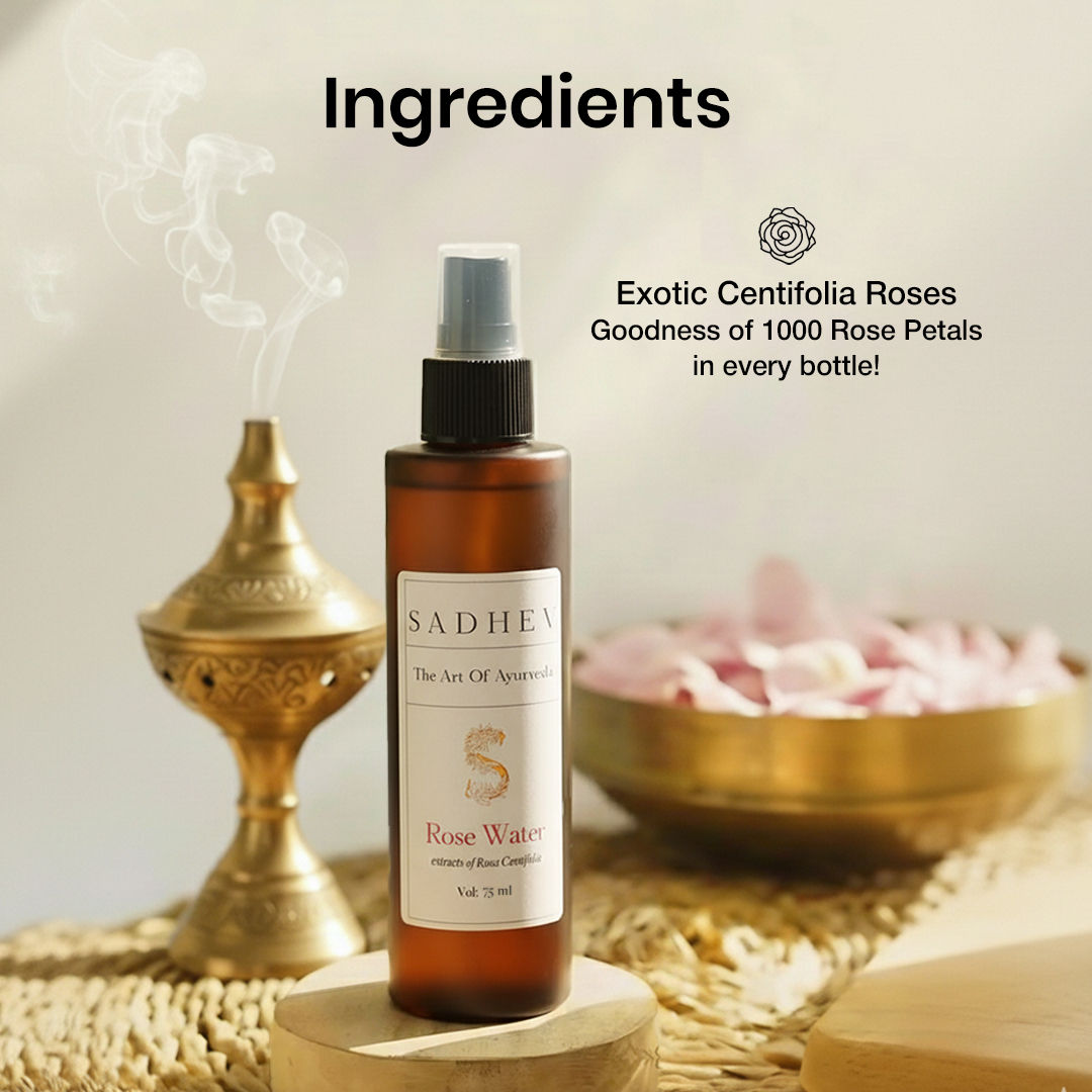 SADHEV Natural Rose Water Toner