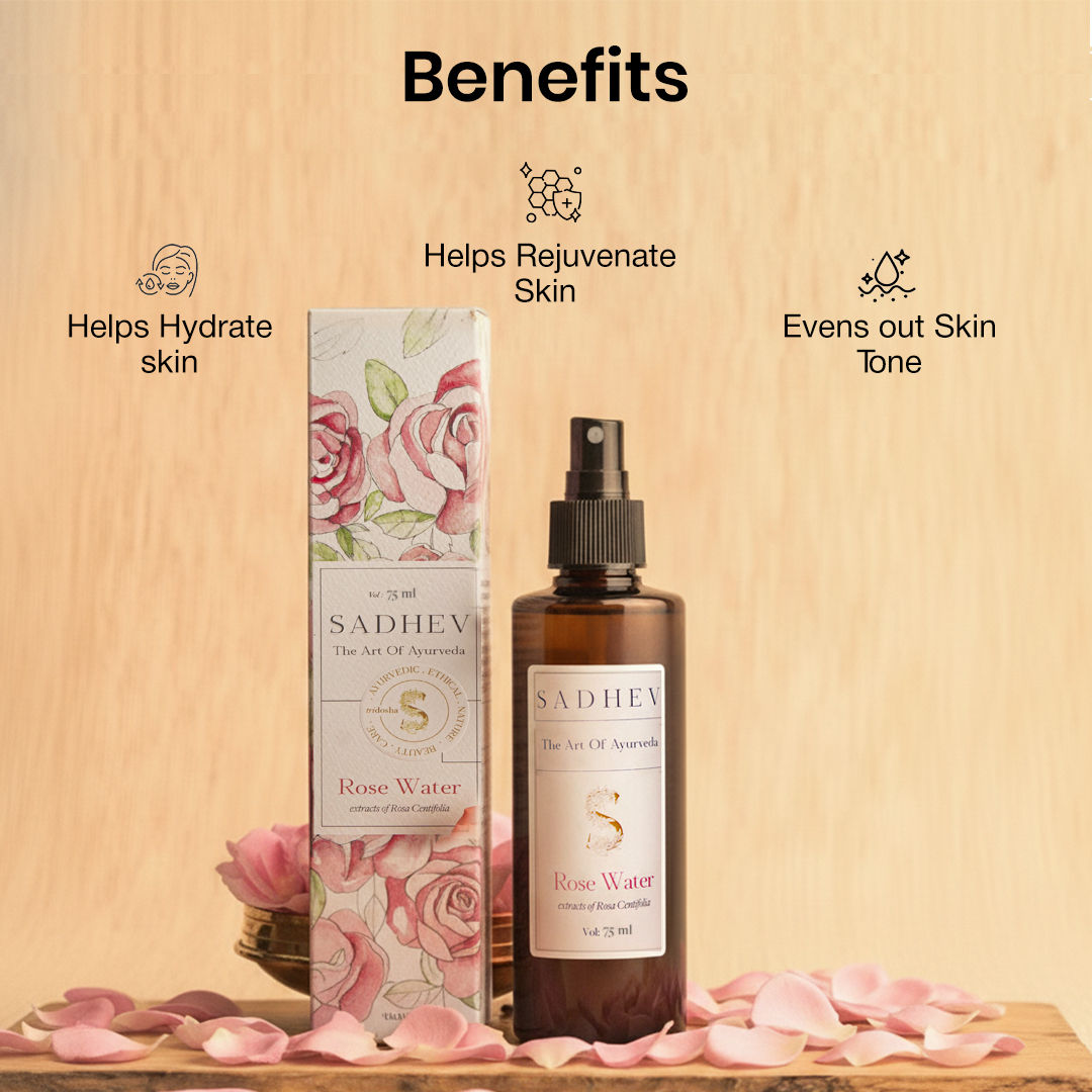SADHEV Natural Rose Water Toner