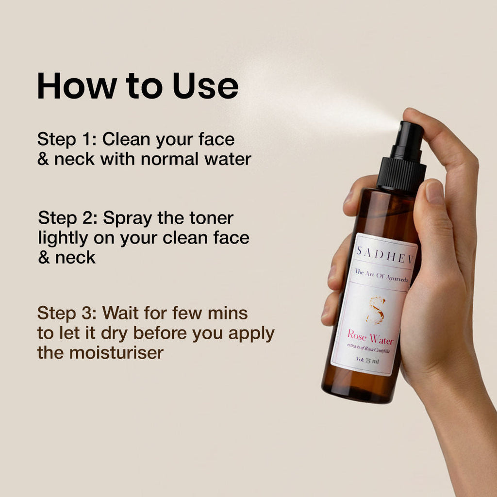SADHEV Natural Rose Water Toner