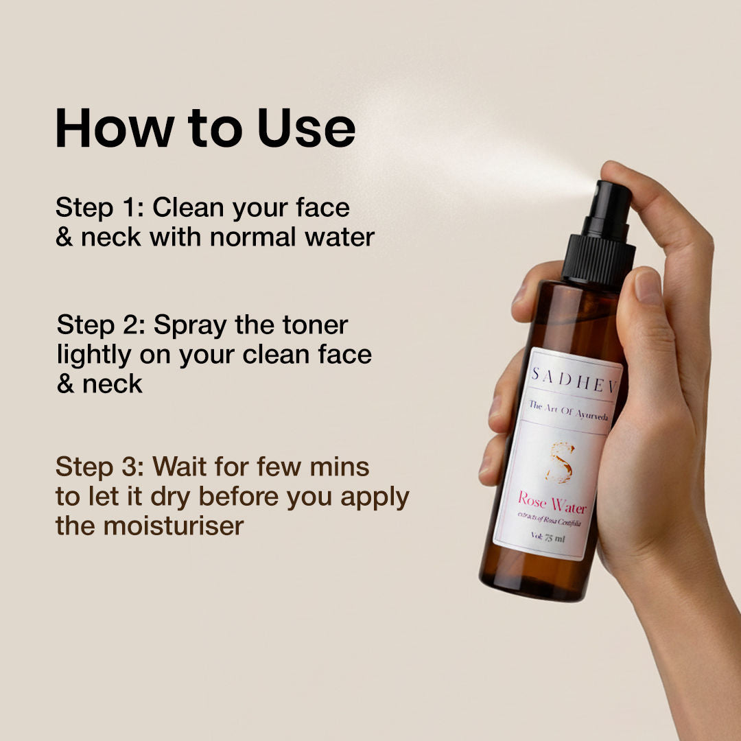SADHEV Natural Rose Water Toner