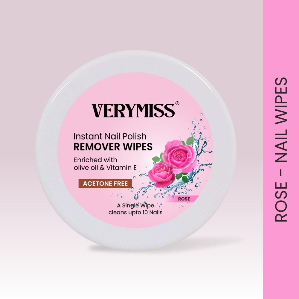 VERYMISS Instant Nail Polish Remover Wipes - 02 Rose
