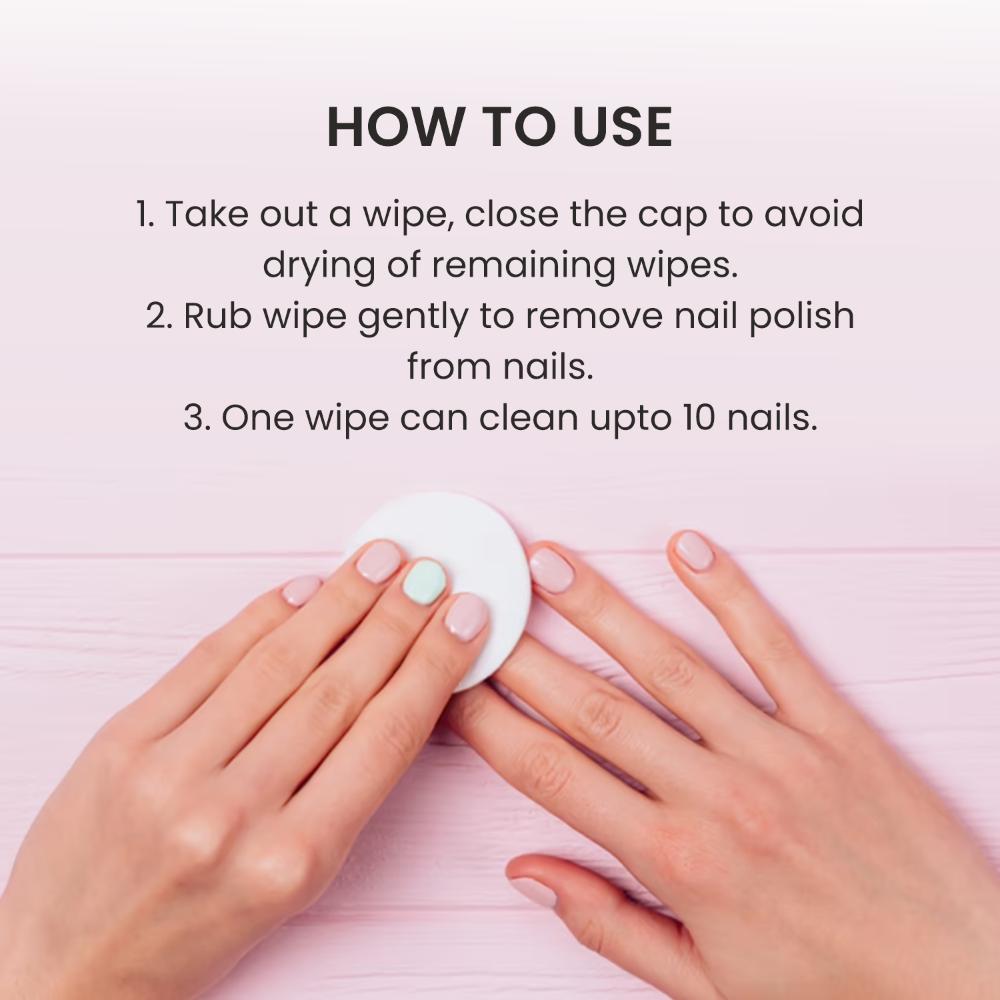 VERYMISS Instant Nail Polish Remover Wipes - 02 Rose