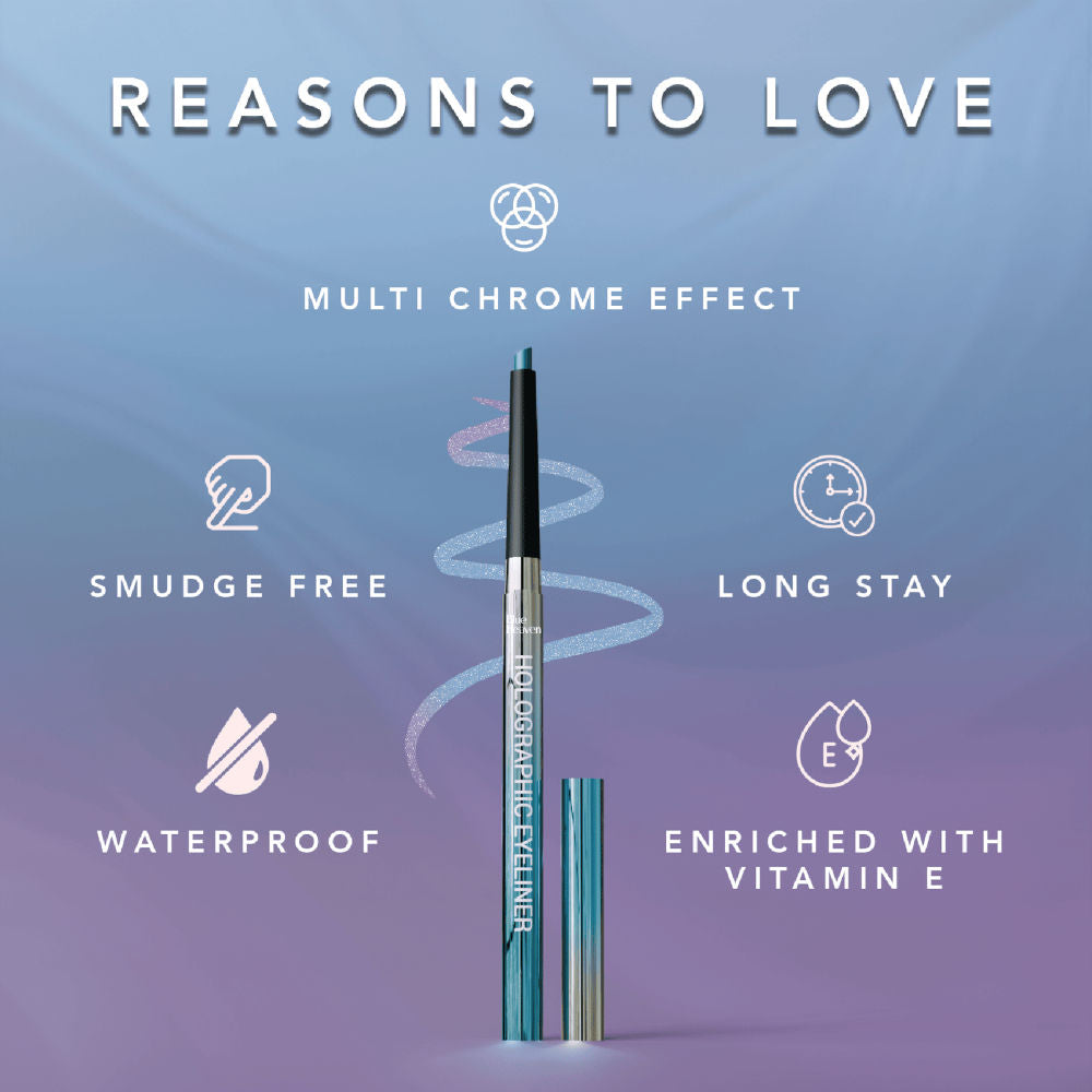 Blue Heaven Holographic, Smudge Proof & Waterproof Eyeliner