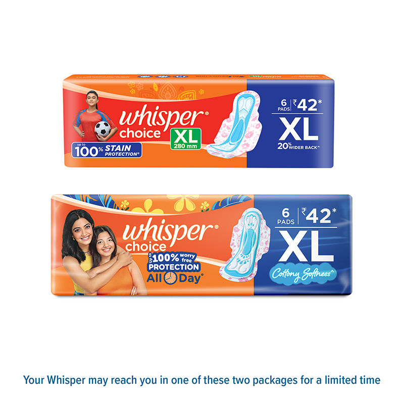 Whisper Choice XL Sanitary Pads for Women