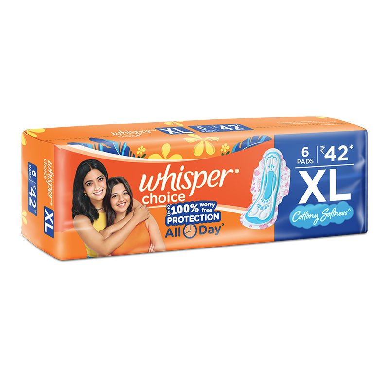 Whisper Choice XL Sanitary Pads for Women