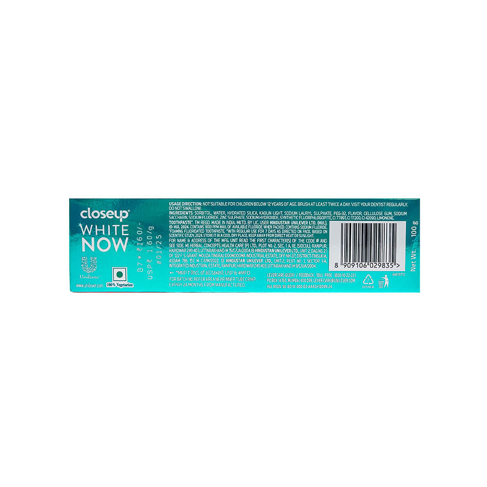 Close-Up White Now Stain Eraser Toothpaste
